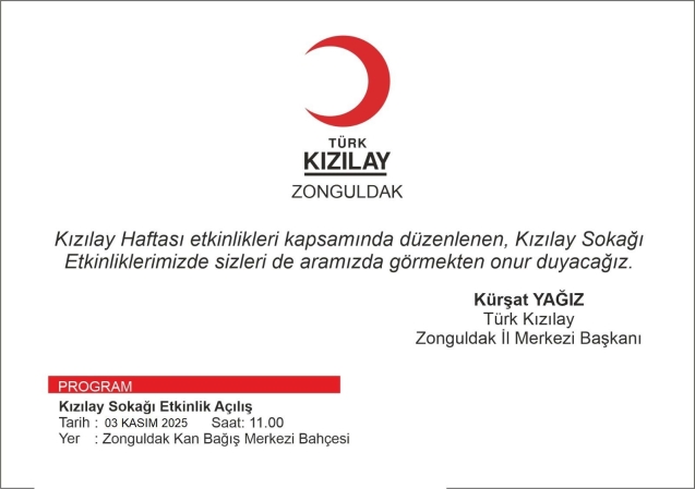 Kızılay haftası etkinliklerle kutlanacak...