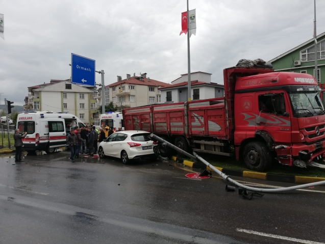 Kaza ucuz atlatıldı…