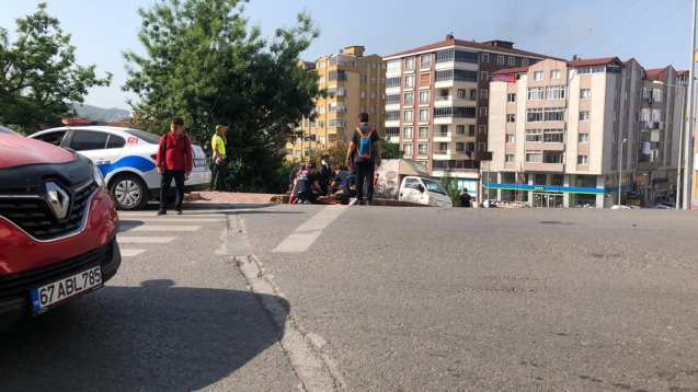 Motosiklet kazasında bir kişi yaralandı.
