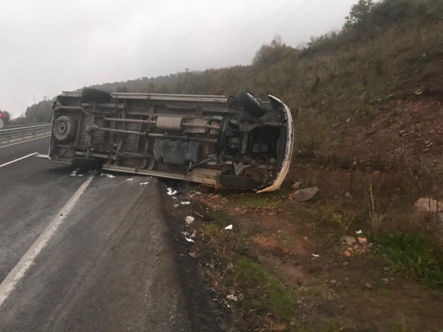 SERVİS 20 METRE SÜRÜKLENDİ...