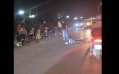 Motosiklet yayaya çarptı… Yaralılar var…