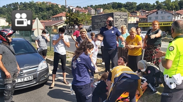 Genç kıza otomobil çarptı…