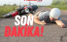Motosiklet kazasında bir kişi yaralandı.