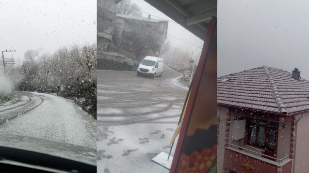 Günlerdir beklenen kar geldi...