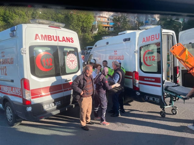 Terminal önünde kaza! Yaralılar var...