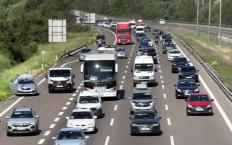 Bayram tatili trafik yoğunluğu...