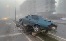 Alkollü sürücü refuje çıktı...