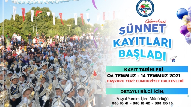 KDZ EREĞLİ BELEDİYESİ SÜNNET ŞÖLENİ KAYITLARI BAŞLADI