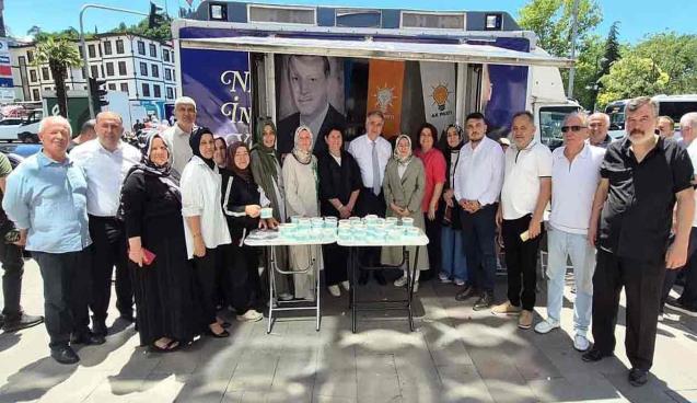 İlçe başkanlığından aşure dağıtımı…