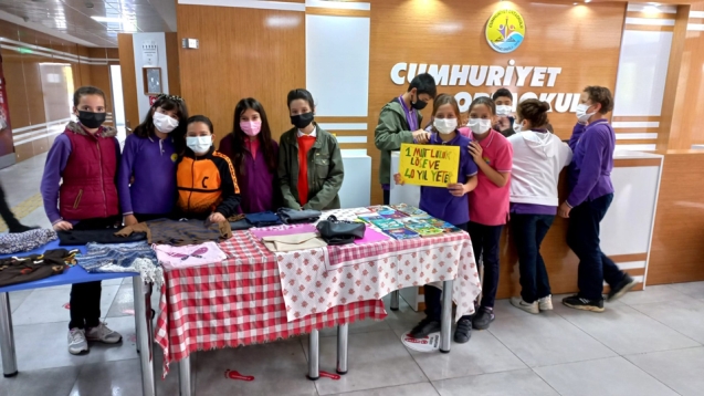 Ortaokul öğrencilerinin duyarlılığı takdir topladı.