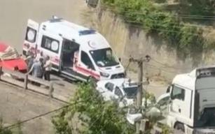 Yüksekten düştü... Hastaneye kaldırıldı...
