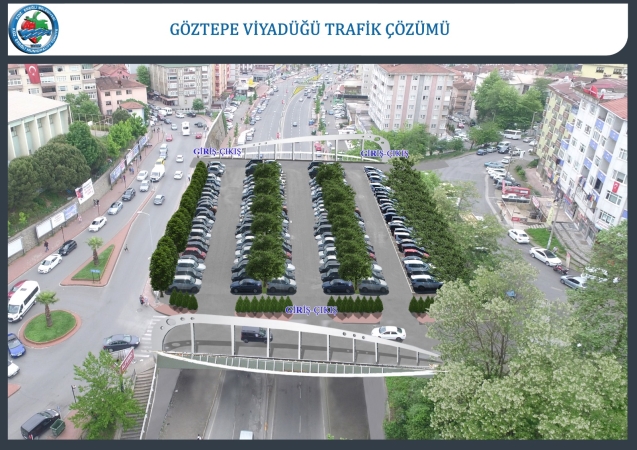 GÖZTEPE KÖPRÜSÜ ÜZERİNE 180 ARAÇLIK OTOPARK YAPILACAK