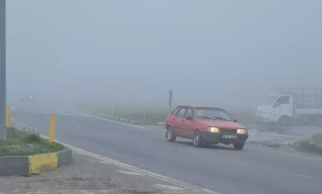 Karayolunda görüş mesafesi düştü...