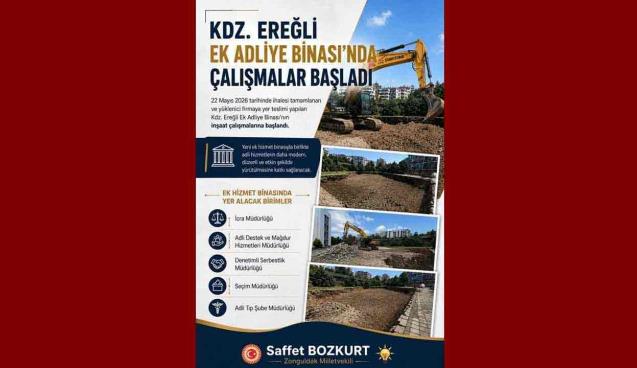Adliye EK binasında çalışmalar başladı…