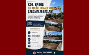 Adliye EK binasında çalışmalar başladı…