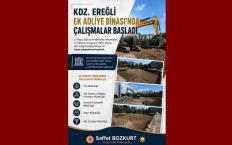 Adliye EK binasında çalışmalar başladı…