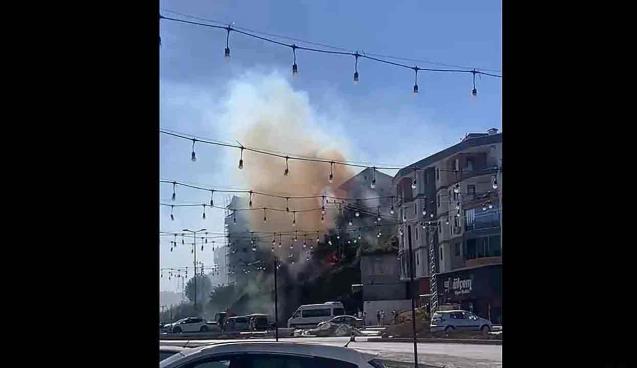 Kepez’de dumanlar bir anda yükseldi..