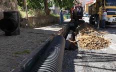 Bağlık Mahallesinde yağmurlama hattı yapılıyor…