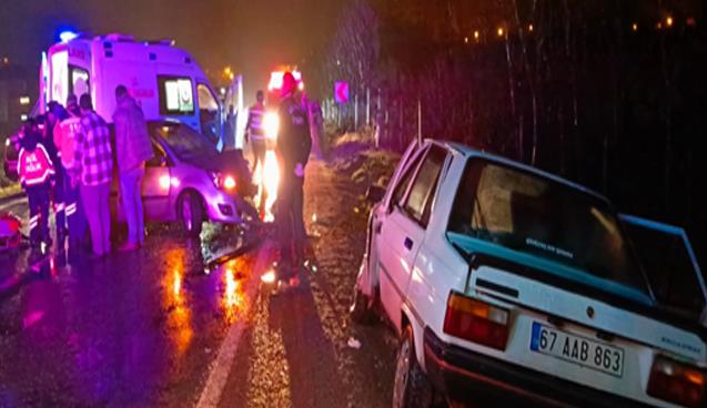 Trafik kazasında 4 kişi yaralandı...