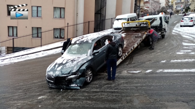 KORKULUKLARA ÇARPARAK DURABİLDİ...